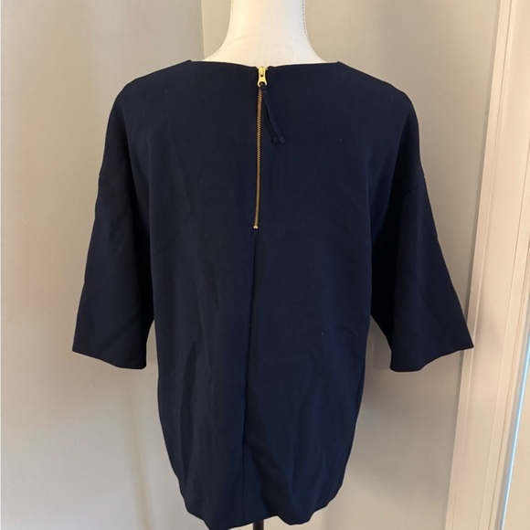 Boden Wow Jewelled top with 3/4 sleeve, Size 10. Navy blue - Picture 4 of 12